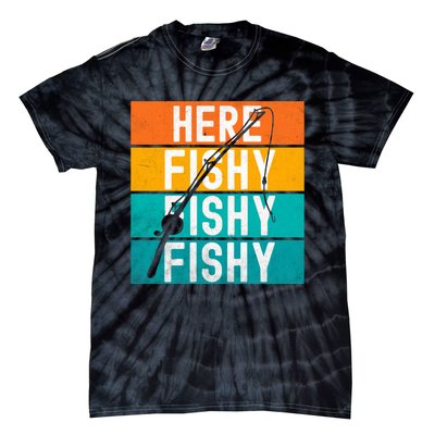 Fishing Here Fishy Tie-Dye T-Shirt