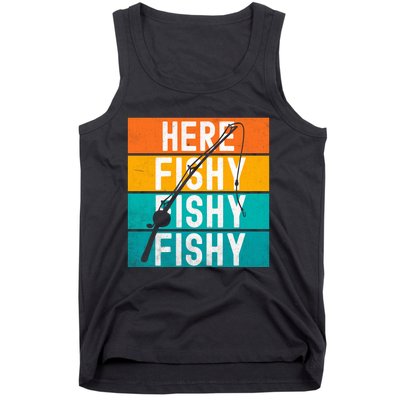 Fishing Here Fishy Tank Top