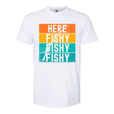 Fishing Here Fishy Softstyle® CVC T-Shirt