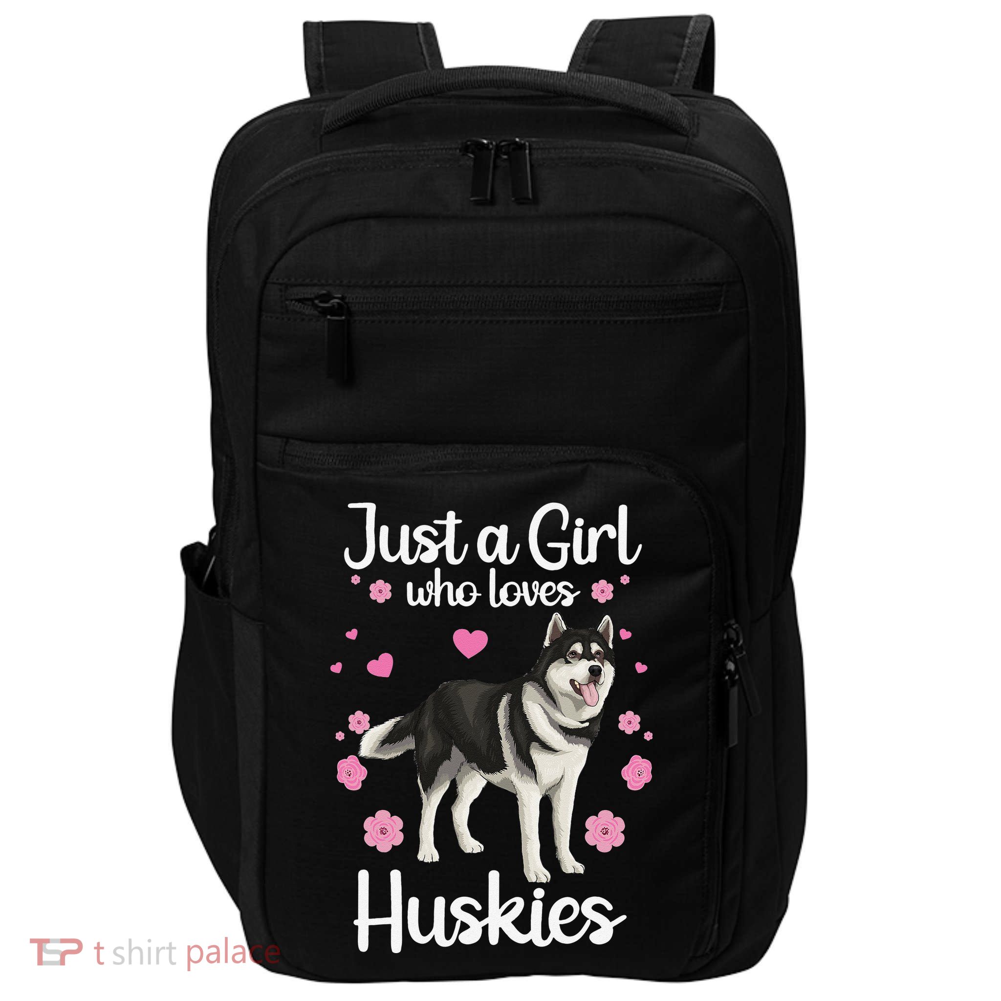 Funny Huskies For Pup Siberian Husky Dog Lovers Impact Tech Backpack