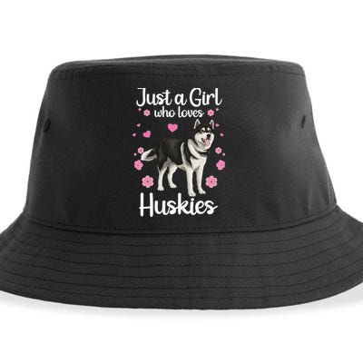 Funny Huskies For Pup Siberian Husky Dog Lovers Sustainable Bucket Hat