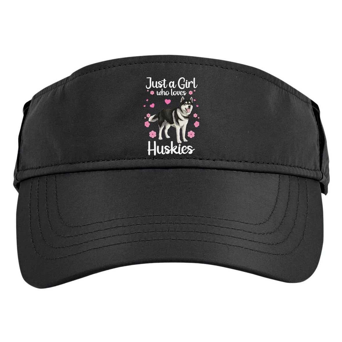 Funny Huskies For Pup Siberian Husky Dog Lovers Adult Drive Performance Visor
