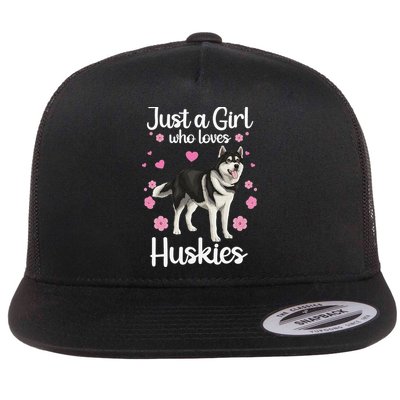 Funny Huskies For Pup Siberian Husky Dog Lovers Flatbill Hat