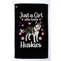 Funny Huskies For Pup Siberian Husky Dog Lovers Golf Towel