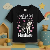 Funny Huskies For Pup Siberian Husky Dog Lovers Toddler T-Shirt