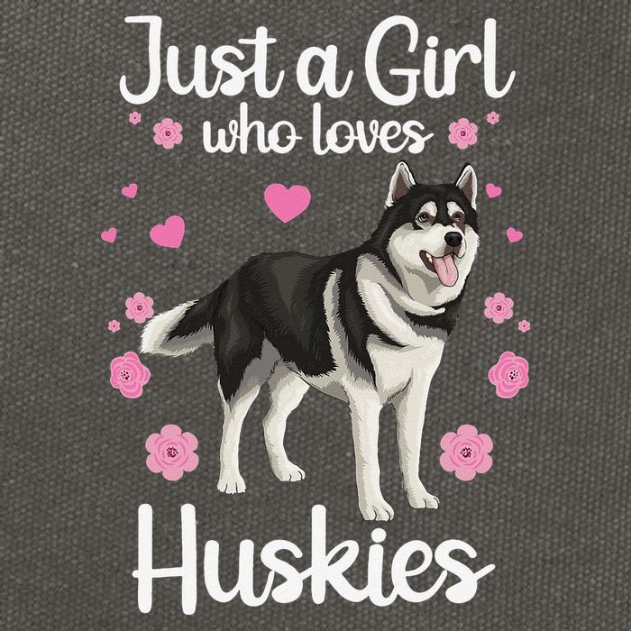 Funny Huskies For Pup Siberian Husky Dog Lovers Cotton Canvas Backpack