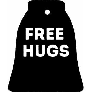 Free Hugs Ceramic Bell Ornament