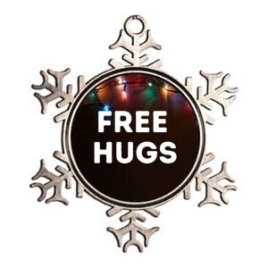 Free Hugs Metallic Star Ornament