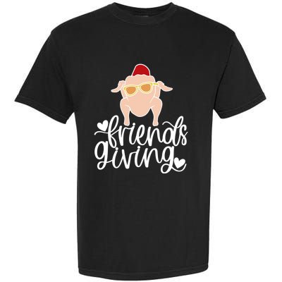 Funny Happy Friendsgiving Turkey Friends Giving Garment-Dyed Heavyweight T-Shirt