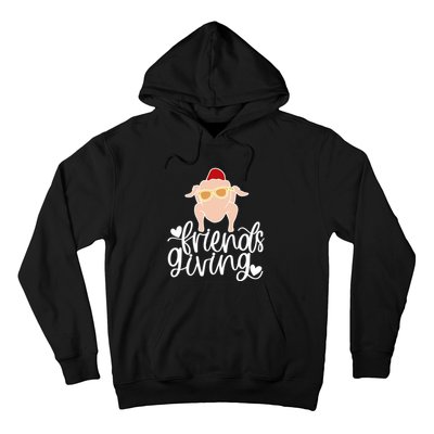 Funny Happy Friendsgiving Turkey Friends Giving Hoodie