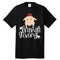 Funny Happy Friendsgiving Turkey Friends Giving Tall T-Shirt