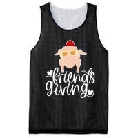 Funny Happy Friendsgiving Turkey Friends Giving Mesh Reversible Basketball Jersey Tank