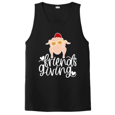 Funny Happy Friendsgiving Turkey Friends Giving PosiCharge Competitor Tank