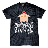 Funny Happy Friendsgiving Turkey Friends Giving Tie-Dye T-Shirt