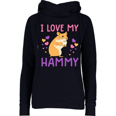 Funny Hamster For Wo Hammy Cute Pet Lovers Gifts Womens Funnel Neck Pullover Hood