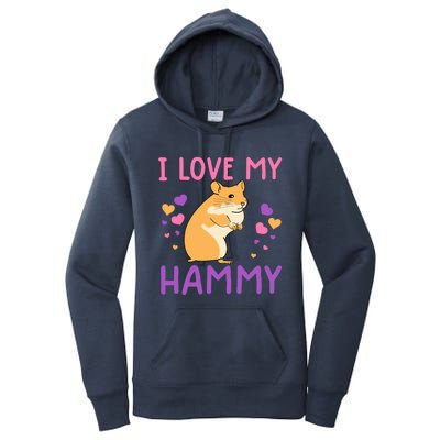 Funny Hamster For Wo Hammy Cute Pet Lovers Gifts Women's Pullover Hoodie