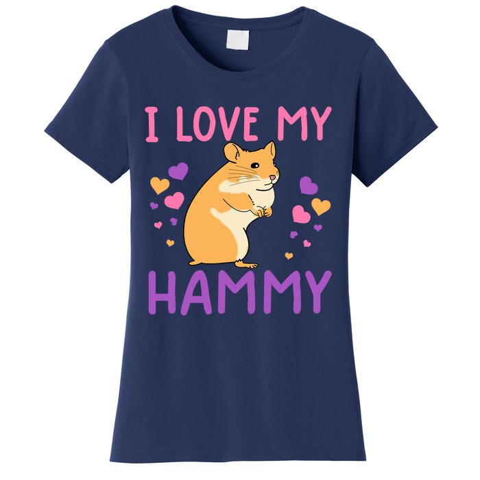 Funny Hamster For Wo Hammy Cute Pet Lovers Gifts Women's T-Shirt