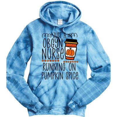 Funny Halloween Fall Pumpkin Spice Obgyn Gynecology Nurse Gift Tie Dye Hoodie