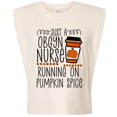 Funny Halloween Fall Pumpkin Spice Obgyn Gynecology Nurse Gift Garment-Dyed Women's Muscle Tee