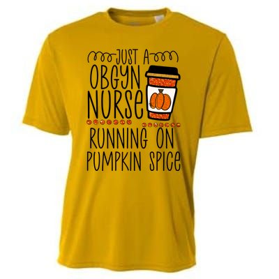 Funny Halloween Fall Pumpkin Spice Obgyn Gynecology Nurse Gift Cooling Performance Crew T-Shirt