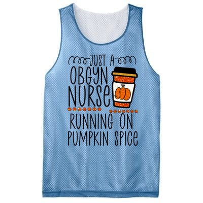 Funny Halloween Fall Pumpkin Spice Obgyn Gynecology Nurse Gift Mesh Reversible Basketball Jersey Tank