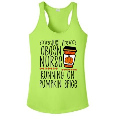 Funny Halloween Fall Pumpkin Spice Obgyn Gynecology Nurse Gift Ladies PosiCharge Competitor Racerback Tank