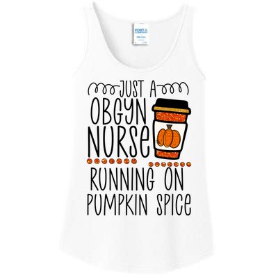 Funny Halloween Fall Pumpkin Spice Obgyn Gynecology Nurse Gift Ladies Essential Tank