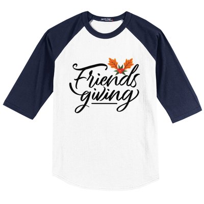 Friendsgiving Holiday Festive Thanksgiving Baseball Sleeve Shirt