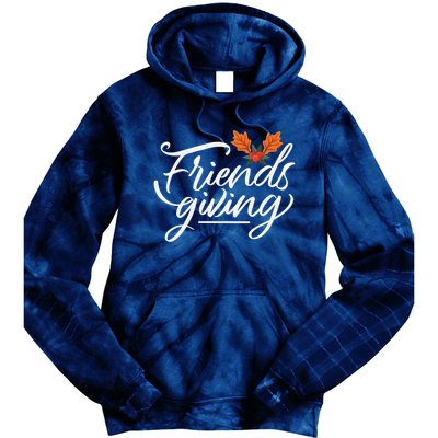 Friendsgiving Holiday Festive Thanksgiving Tie Dye Hoodie