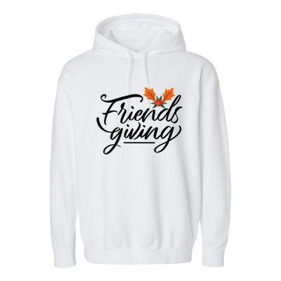 Friendsgiving Holiday Festive Thanksgiving Garment-Dyed Fleece Hoodie