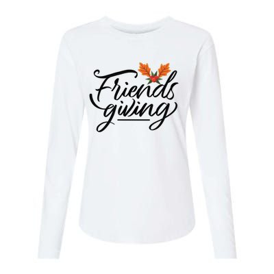 Friendsgiving Holiday Festive Thanksgiving Womens Cotton Relaxed Long Sleeve T-Shirt