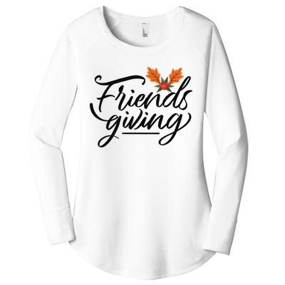 Friendsgiving Holiday Festive Thanksgiving Women's Perfect Tri Tunic Long Sleeve Shirt