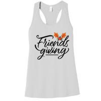 Friendsgiving Holiday Festive Thanksgiving Women's Racerback Tank