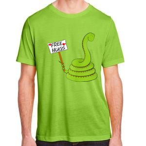 Free Hugs! Funny Boa Constrictor Python Reptile Snake Pun Adult ChromaSoft Performance T-Shirt