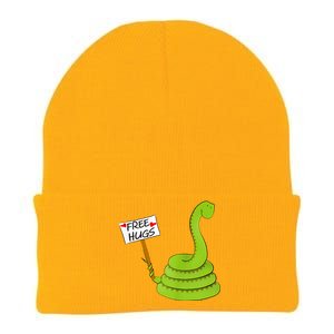 Free Hugs! Funny Boa Constrictor Python Reptile Snake Pun Knit Cap Winter Beanie