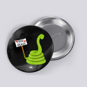 Free Hugs! Funny Boa Constrictor Python Reptile Snake Pun Button