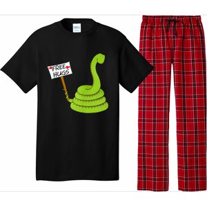 Free Hugs! Funny Boa Constrictor Python Reptile Snake Pun Pajama Set