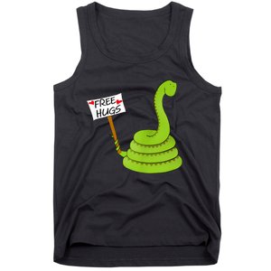 Free Hugs! Funny Boa Constrictor Python Reptile Snake Pun Tank Top