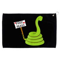 Free Hugs! Funny Boa Constrictor Python Reptile Snake Pun Grommeted Golf Towel