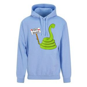 Free Hugs! Funny Boa Constrictor Python Reptile Snake Pun Unisex Surf Hoodie