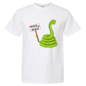 Free Hugs! Funny Boa Constrictor Python Reptile Snake Pun Garment-Dyed Heavyweight T-Shirt