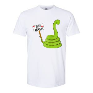 Free Hugs! Funny Boa Constrictor Python Reptile Snake Pun Softstyle CVC T-Shirt