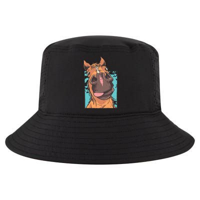 Funny Horse Face Cool Comfort Performance Bucket Hat