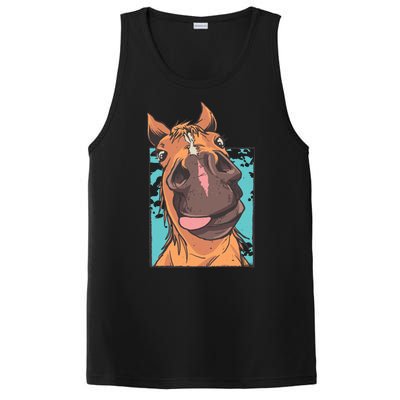 Funny Horse Face PosiCharge Competitor Tank