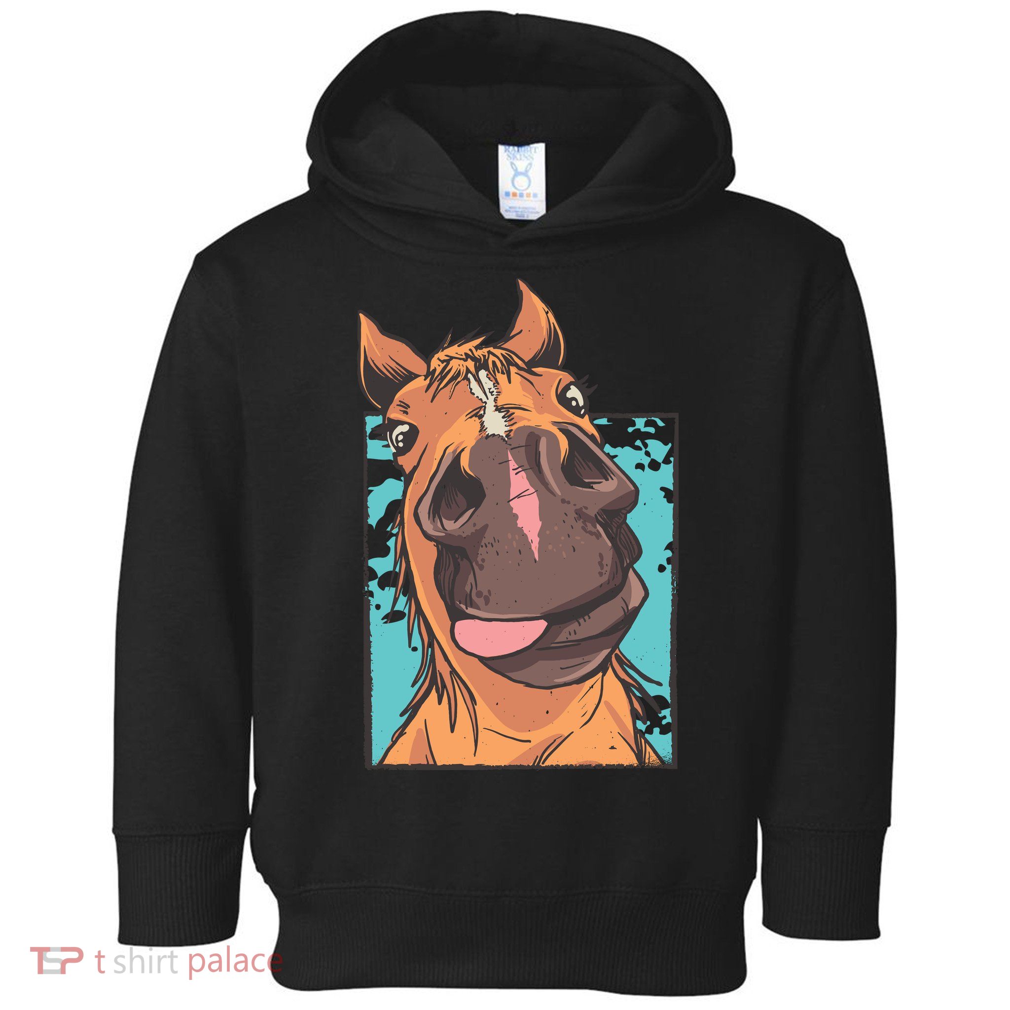 Funny Horse Face Toddler Hoodie