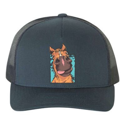 Funny Horse Face Yupoong Adult 5-Panel Trucker Hat