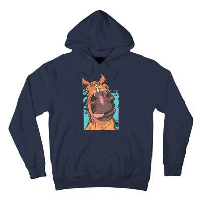 Funny Horse Face Tall Hoodie