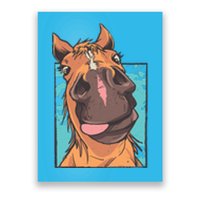 Funny Horse Face Poster