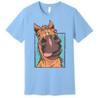 Funny Horse Face Premium T-Shirt