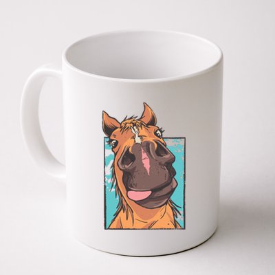 Funny Horse Face Coffee Mug